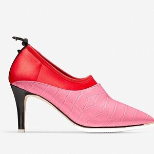 Rodarte Red and Pink Heeled Boots